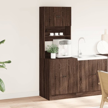 Mobile da Cucina Rovere Marrone 60x50x180 cm Legno Multistrato