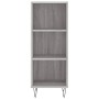 Credenza Grigio Sonoma 34,5x32,5x180 cm in Legno Multistrato