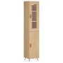 Credenza Rovere Sonoma 34,5x34x180 cm in Legno Multistrato