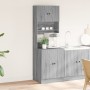 Mobile da Cucina Grigio Sonoma 60x50x180cm in Legno Multistrato