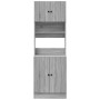 Mobile da Cucina Grigio Sonoma 60x50x180cm in Legno Multistrato