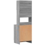 Mobile da Cucina Grigio Sonoma 60x50x180cm in Legno Multistrato