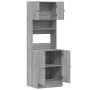 Mobile da Cucina Grigio Sonoma 60x50x180cm in Legno Multistrato