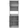Mobile da Cucina Grigio Sonoma 60x50x180cm in Legno Multistrato