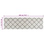 Tappeto da Cucina Lavabile Quadri 60x180 cm Velluto