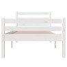 Giroletto Bianco in Legno Massello 90x200 cm