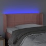 Testiera a LED Rosa 83x16x78/88 cm in Velluto