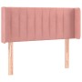 Testiera a LED Rosa 103x16x78/88 cm in Velluto