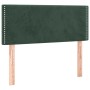 Giroletto a Molle con Materasso Verde Scuro 80x200 cm Velluto