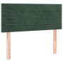 Giroletto a Molle con Materasso Verde Scuro 90x190 cm Velluto