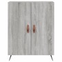 Credenza Grigio Sonoma 69,5x34x180 cm in Legno Multistrato