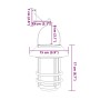 Lanterne Solari da Parete per Esterni 4 pz Bianche