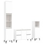 Set Mobili da Bagno 3 pz Bianco in Legno Multistrato