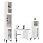 Set Mobili da Bagno 3 pz Bianco in Legno Multistrato