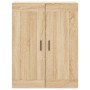 Mobile a Parete Rovere Sonoma 69,5x34x90 cm Legno Multistrato