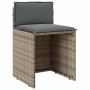 Set da Bistrò 3 pz con Cuscini Beige in Polyrattan