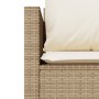 Set da Bistrò 3 pz con Cuscini Beige in Polyrattan