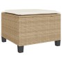 Set da Bistrò 3 pz con Cuscini Beige in Polyrattan