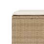 Set da Bistrò 3 pz con Cuscini Beige in Polyrattan