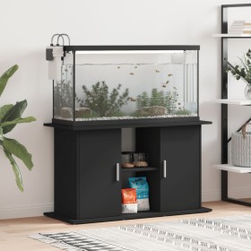 Supporto per Acquario 101x41x58 cm in Legno Multistrato Nero