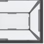 Tavolo Consolle Trasparente 200x35x75,5 cm in Vetro Temperato