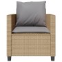 Set da Bistrò 3 pz con Cuscini Beige in Polyrattan