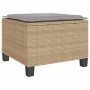 Set da Bistrò 3 pz con Cuscini Beige in Polyrattan