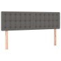 Giroletto Molle con Materasso e LED Grigio 140x200cm Similpelle