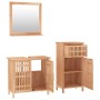 Set Mobili da Bagno 3pz in Legno Massello di Noce