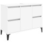 Mobile Lavabo Bianco 80x33x60 cm in Legno Multistrato