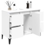 Mobile Lavabo Bianco 80x33x60 cm in Legno Multistrato