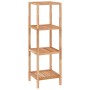 Scaffale da Bagno 36x36x112 cm in Legno Massello di Noce