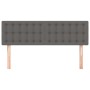 Testiere 2 pz Grigie 72x5x78/88 cm in Similpelle