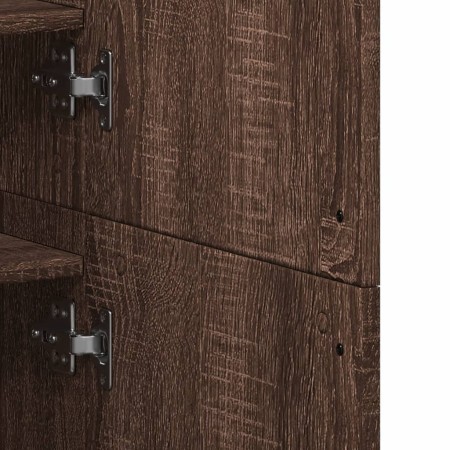 Scarpiera Rovere Marrone 80x39x178 cm in Legno Multistrato