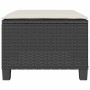 Set da Bistrò 3 pz con Cuscini Nero in Polyrattan
