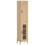 Credenza Rovere Sonoma 34,5x34x180 cm in Legno Multistrato