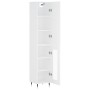 Credenza Bianca 34,5x34x180 cm in Legno Multistrato