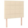 Giroletto a Molle con Materasso Crema 120x200 cm in Tessuto
