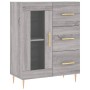 Credenza Grigio Sonoma 69,5x34x180 cm in Legno Multistrato