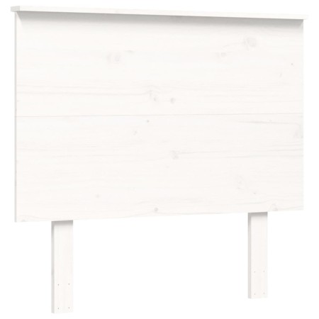 Giroletto con Testiera Bianco Small Single Legno Massello