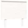 Giroletto con Testiera Bianco Small Single Legno Massello