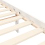 Giroletto con Testiera Bianco Small Single Legno Massello