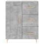 Credenza Grigio Cemento 69,5x34x180 cm in Legno Multistrato