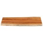 Piano Tavolo 110x60x2,5 cm Rettangolare Legno Acacia Bordi Vivi