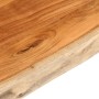 Piano Tavolo 110x60x2,5 cm Rettangolare Legno Acacia Bordi Vivi