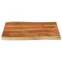Piano Tavolo 90x60x2,5 cm Rettangolare Legno Acacia Bordi Vivi