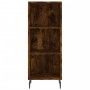 Credenza Rovere Fumo 34,5x34x180 cm in Legno Multistrato