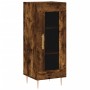 Credenza Rovere Fumo 34,5x34x180 cm in Legno Multistrato