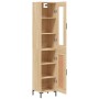 Credenza Rovere Sonoma 34,5x34x180 cm in Legno Multistrato