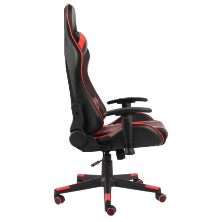 Sedia da Gaming Girevole Rossa in PVC